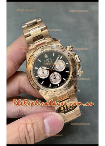 Rolex Daytona REF.126505 Cal 4131 1:1 Swiss Replica Watch - 904L Steel Rose Gold 