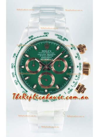 Rolex Daytona AET Remould Dark Green Dial Full Ceramic Strap Watch in Cal.4130 Movement