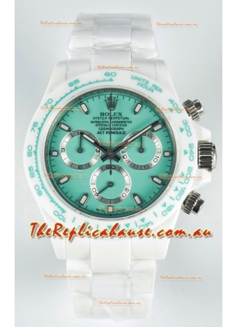 Rolex Daytona AET Remould Light Green Dial Full Ceramic Strap Watch in Cal.4130 Movement