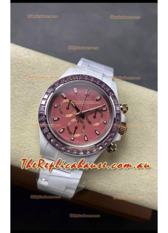 Rolex Daytona AET Remould Dark Green Dial Full Ceramic Strap Watch in Cal.4130 Movement