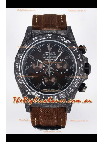 Rolex Daytona Super Clone DiW Edition Carbon Fiber Watch in Brown Dial - Cal.4130 Movement