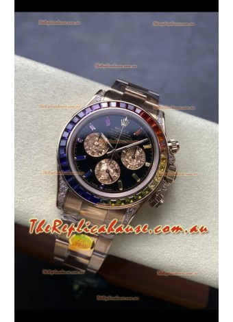Rolex Daytona Super Clone 116595RBOW Rose Gold 1:1 Mirror Cal.4131 Movement Repllica Watch 