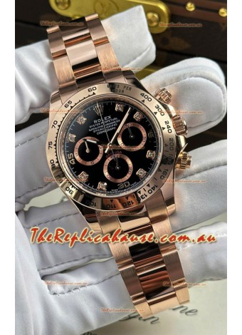 Rolex Daytona Super Clone REF.126505 Cal 4131 1:1 Swiss Replica Watch - 904L Steel Rose Gold
