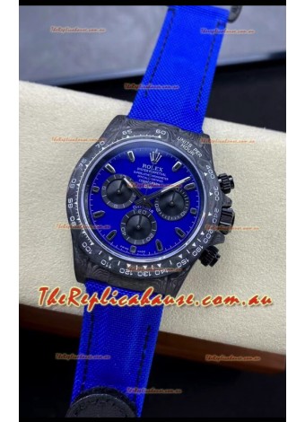 Rolex Daytona DiW Miami Blue Edition Watch - Forged Cabon Casing 1:1 Mirror Replica