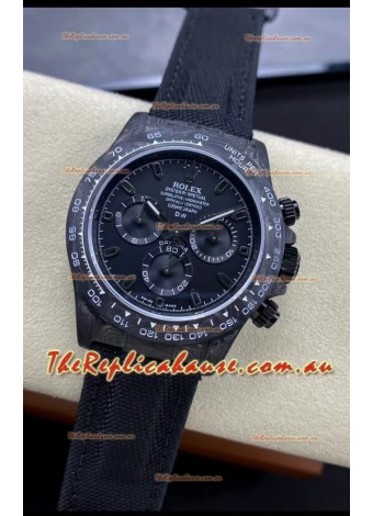 Rolex Daytona DiW All Black Edition Watch - Forged Cabon Casing 1:1 Mirror Replica