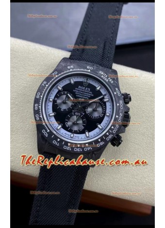Rolex Daytona DiW All Black Edition Watch - Forged Cabon Casing 1:1 Mirror Replica