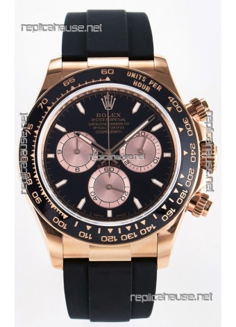 Rolex Cosmograph Daytona M126515 Rose Gold Black Dial Original Cal.4131 Movement Watch 