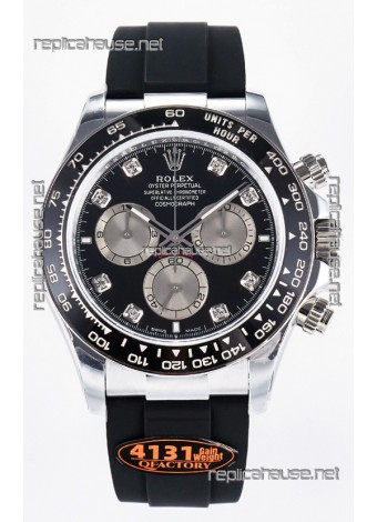 Rolex Cosmograph Daytona 126519LN Black Diamonds Markers Dial Cal.4131 Movement 