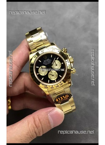 Rolex Cosmograph Daytona M126508 Yellow Gold Casing and Black Dial Original Cal.4131 Movement