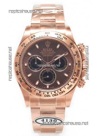 Rolex Cosmograph Daytona M116505 Rose Gold Casing and Brown Dial Original Cal.4130 Movement