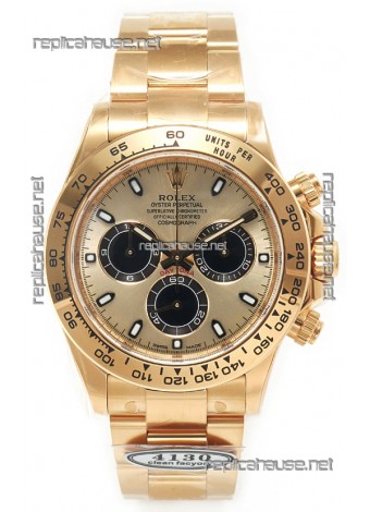 Rolex Cosmograph Daytona M116508 Yellow Gold Casing and Gold Dial Original Cal.4131 Movement