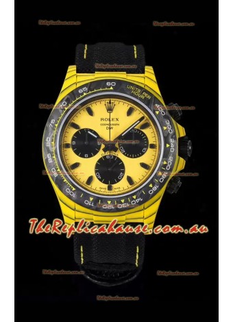 Rolex Cosmograph Daytona DiW BUMBLEBEE Edition Carbon Fiber Watch - Cal.4130 Movement 