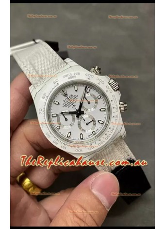Rolex Cosmograph Daytona DiW Edition White Carbon Fiber Watch - Cal.4130 Movement 