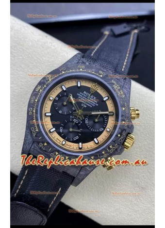 Rolex Cosmograph Daytona DiW CREAM INVERT GOLD Edition Carbon Fiber Replica Watch 