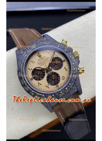 Rolex Daytona DiW Desert Eagle Arabic Edition Watch - Forged Cabon Casing 1:1 Mirror Replica