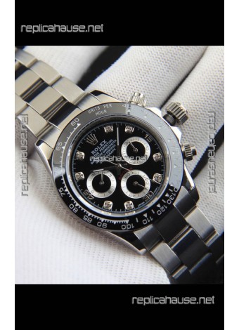 Rolex Daytona Japanese Movement Replica Watch in Black Dial - Ceramic Bezel 