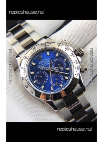 Rolex Daytona Japanese Movement Replica Watch in Blue Dial 