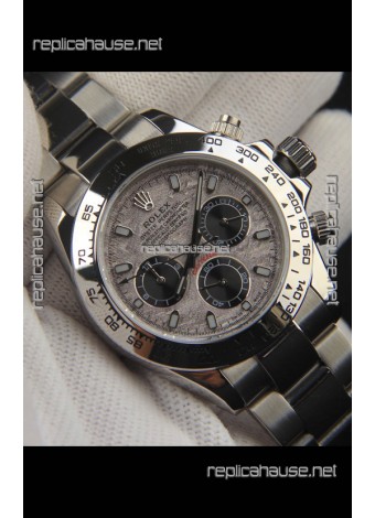 Rolex Daytona Japanese Movement Replica Watch in Meteorite Pattern Dial