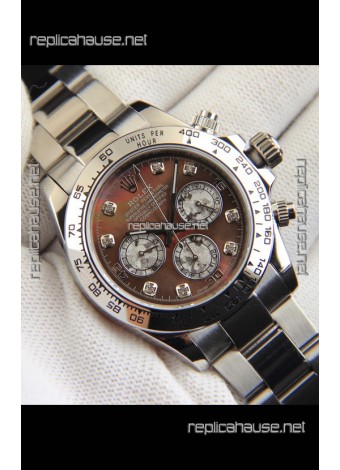 Rolex Daytona Japanese Movement Replica Watch in Mother of Pearl Dial 