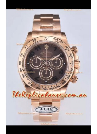 Rolex Cosmograph Daytona M116505-0011 Rose Gold Original Cal.4130 Movement - 904L Steel Watch