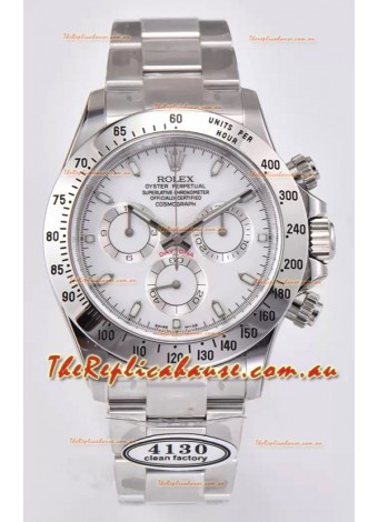 Rolex Cosmograph Daytona M116520-78590 Original Cal.4130 Movement - 904L Steel Watch