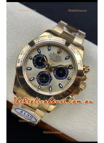 Rolex Cosmograph Daytona M116508-0014 Yellow Gold Original Cal.4130 Movement - 904L Steel Watch