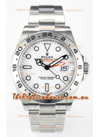 Rolex Explorer II Super Clone M216570-002 1:1 Mirror Replica Watch - White Dial CAL. 3285 Movement