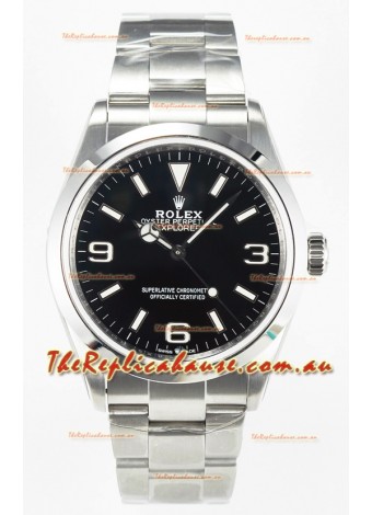 Rolex Explorer I Super Clone M124270 Black Dial 40MM - 904L Steel in ETA 3230 Movement