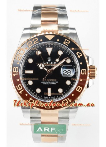 Rolex GMT Masters II Super Clone M126711CHNR-0002 Everose Two Tone Gold Swiss Replica Watch