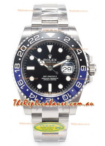 Rolex GMT Masters II Super Clone 126710BLNR Batman Cal.3285 Movement Swiss Replica Watch