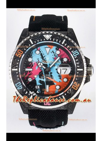 Rolex GMT Masters II Super Clone DiW Edition Swiss Replica Lightweight Carbon Casing Watch 