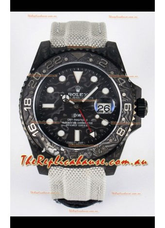Rolex GMT Masters II Super Clone DiW Edition Swiss Replica Lightweight Carbon Casing Watch 