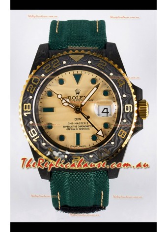 Rolex GMT Masters II Super Clone DiW Edition Swiss Replica Lightweight Carbon Casing Watch 