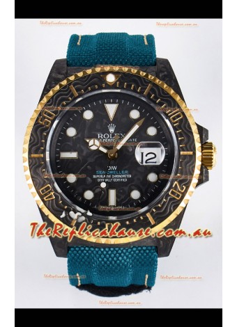 Rolex GMT Masters II Super Clone DiW Edition Swiss Replica Lightweight Carbon Casing Watch 