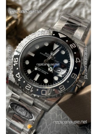 Rolex GMT Masters II 126710GRNR "Bruce Wayne" 904L Steel Oyster Strap Swiss Replica Watch 