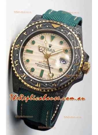 Rolex GMT Masters II DiW Arabic Two Tone Edition Swiss 1:1 Mirror Replica