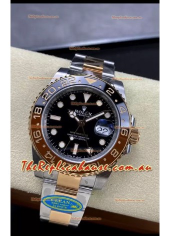 Rolex GMT Masters II M126711CHNR-0002 Everose Two Tone Gold Swiss Replica 1:1 Mirror Watch