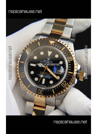 Rolex Sea Dweller Japanese Movement Replica Watch Two Tone Casing 43MM