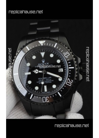 Rolex Sea Dweller Japanese Movement Replica Watch Black Dial 44MM
