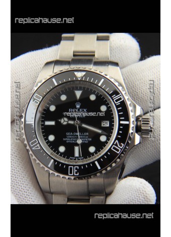 Rolex Sea Dweller Japanese Movement Replica Watch Black Dial 44MM