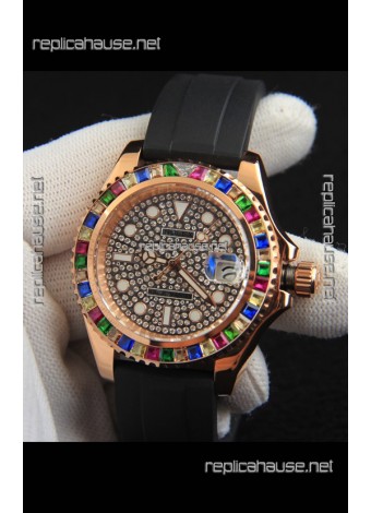 Rolex Yachtmaster Everrose Gold Japanese Replica Watch - 40MM