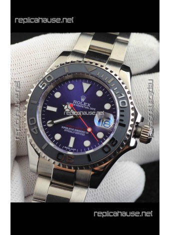 Rolex Yachtmaster Stainless Steel Japanese Replica Watch - 40MM - Blue Dial 