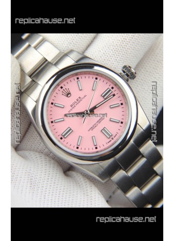 Rolex Oyster Perpetual Japanese Movement Replica Watch 36MM - Pink Dial