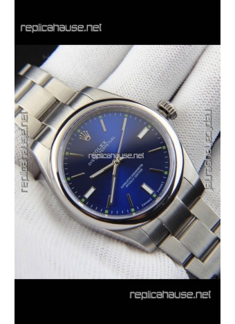 Rolex Oyster Perpetual Japanese Movement Replica Watch 39MM - Blue Dial