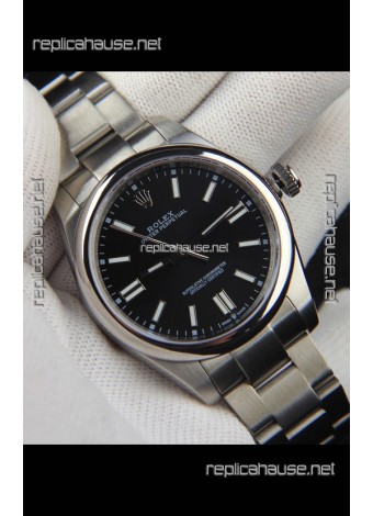 Rolex Oyster Perpetual Japanese Movement Replica Watch 41MM - Black Dial