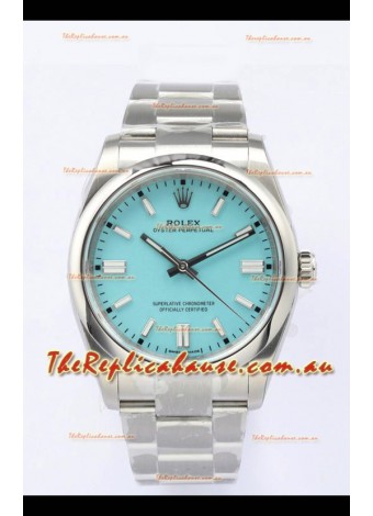 Rolex Oyster Perpetual REF#126000 36MM Swiss Movement Swiss Replica Blue Dial 904L Steel 1:1 Mirror Replica Watch