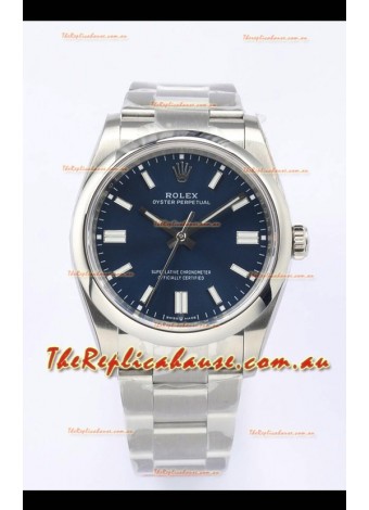 Rolex Oyster Perpetual REF#126000 36MM Swiss Movement Swiss Replica Blue Dial 904L Steel 1:1 Mirror Replica Watch