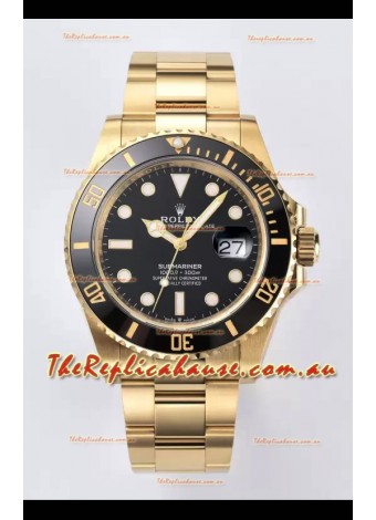 Rolex Submariner 41MM Date Ceramic Gold m126618ln - Replica 1:1 Mirror - Ultimate 904L Steel Watch