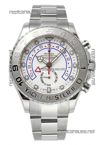 Rolex Yachtmaster II Stainles Steel Ref.116689 1:1 White Gold Plated Bezel 