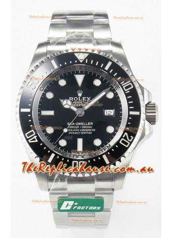 Rolex Sea-Dweller Deepsea Super Clone 126660LN Swiss Replica Watch 1:1 Mirror Replica in 904L Steel Case